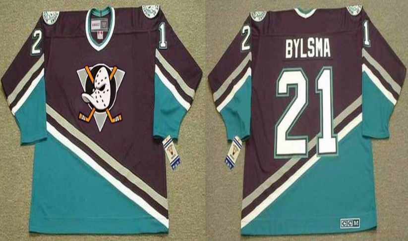 2019 Men Anaheim Ducks #21 Bylsma black CCM NHL jerseys->anaheim ducks->NHL Jersey
